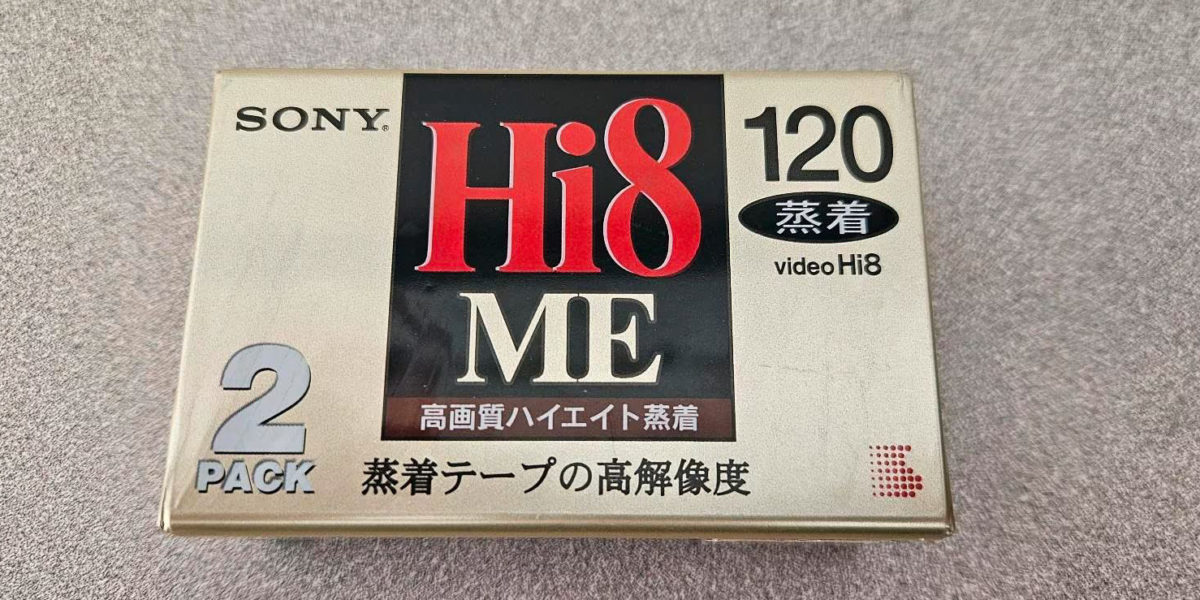 Hi8 vs Video8 vs Digital8 tape cassettes side by side